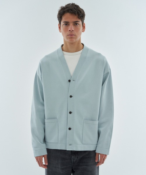 ESTNATION(エストネーション)の「ESTNATION / ブルゾンライク カーディガン(カーディガン/ボレロ・メンズ・ライトブルー・LARGE/MEDIUM)」の10枚目の写真