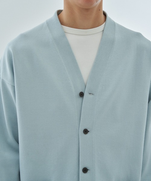 ESTNATION(エストネーション)の「ESTNATION / ブルゾンライク カーディガン(カーディガン/ボレロ・メンズ・ライトブルー・LARGE/MEDIUM)」の11枚目の写真