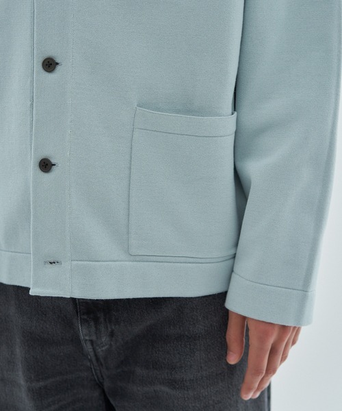 ESTNATION(エストネーション)の「ESTNATION / ブルゾンライク カーディガン(カーディガン/ボレロ・メンズ・ライトブルー・LARGE/MEDIUM)」の12枚目の写真