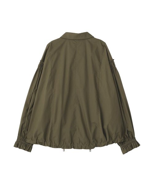 Editt by YECCA VECCA（エディットバイイェッカヴェッカ）の「ボリュームギャザーデザインZIPブルゾン（ブルゾン・レディース・アイボリー/ブラック/カーキ・FREE）」の14枚目の写真