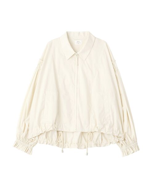 Editt by YECCA VECCA（エディットバイイェッカヴェッカ）の「ボリュームギャザーデザインZIPブルゾン（ブルゾン・レディース・アイボリー/ブラック/カーキ・FREE）」の5枚目の写真