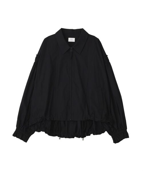 Editt by YECCA VECCA（エディットバイイェッカヴェッカ）の「ボリュームギャザーデザインZIPブルゾン（ブルゾン・レディース・アイボリー/ブラック/カーキ・FREE）」の4枚目の写真