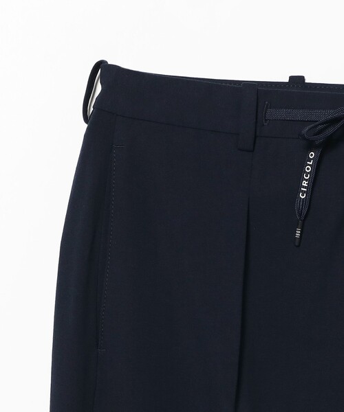 CIRCOLO 1901(チルコロ 1901)の「【別注】CIRCOLO1901 / ジャージ ソリッド 1プリーツ ドローコード パンツ(その他パンツ・メンズ・ネイビー/ブラック・48 8R/46 8R/44 8R/50 8R)」の8枚目の写真