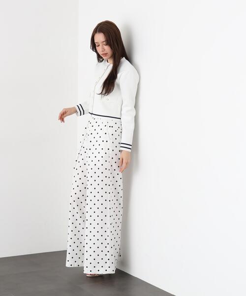 PINKY&DIANNE（ピンキーアンドダイアン）の「◆ミラノリブマリンニットジャケット（ニット/セーター・レディース・ネイビー/ホワイト・38）」の15枚目の写真