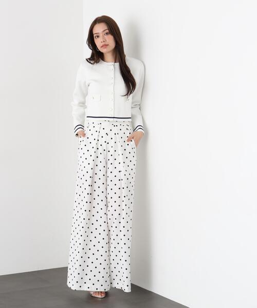 PINKY&DIANNE（ピンキーアンドダイアン）の「◆ミラノリブマリンニットジャケット（ニット/セーター・レディース・ネイビー/ホワイト・38）」の16枚目の写真