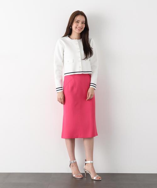 PINKY&DIANNE（ピンキーアンドダイアン）の「◆ミラノリブマリンニットジャケット（ニット/セーター・レディース・ネイビー/ホワイト・38）」の17枚目の写真