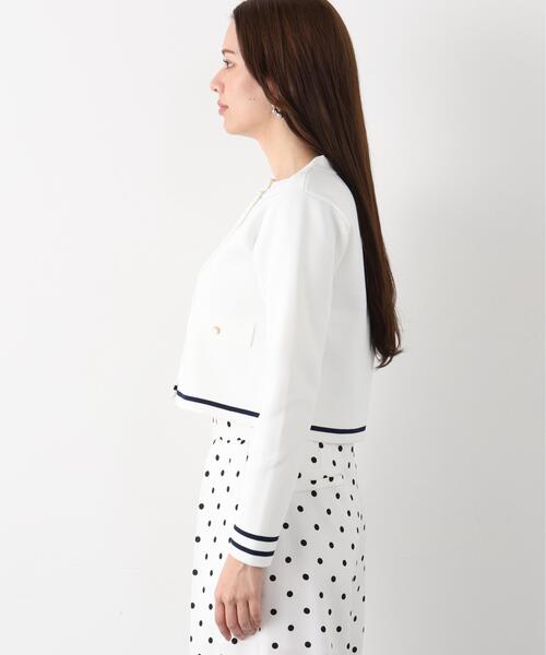 PINKY&DIANNE（ピンキーアンドダイアン）の「◆ミラノリブマリンニットジャケット（ニット/セーター・レディース・ネイビー/ホワイト・38）」の20枚目の写真