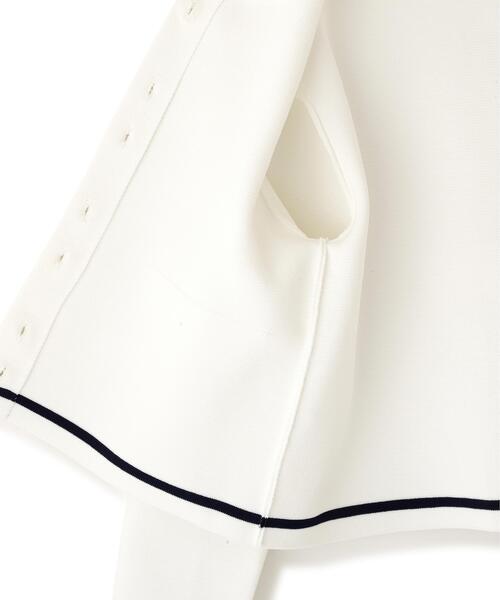 PINKY&DIANNE（ピンキーアンドダイアン）の「◆ミラノリブマリンニットジャケット（ニット/セーター・レディース・ネイビー/ホワイト・38）」の7枚目の写真