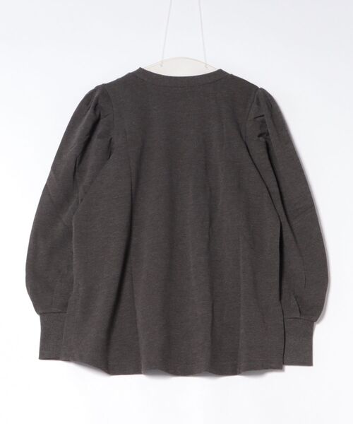 RCD(アールシーディー)の「ミニ裏毛パフスリーブカットソー(Tシャツ/カットソー・レディース・チャコールグレー/ブラック/杢グレー・M-L/LL~3L/4L~5L)」の17枚目の写真