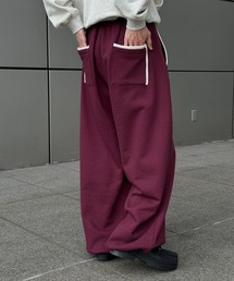 Perushu（ペルーシュ）の「Layered Pocket Design Drawcord Sweatpants／レイヤードポケットデザインドローコードスウェットパンツ（スウェットパンツ）」