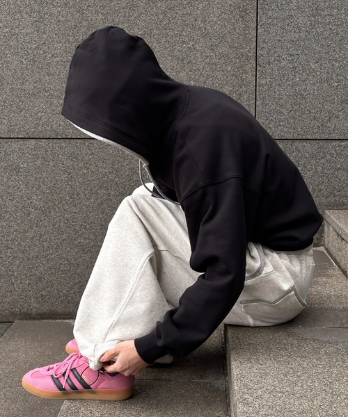 Perushu（ペルーシュ）の「Layered Pocket Design Drawcord Sweatpants／レイヤードポケットデザインドローコードスウェットパンツ（スウェットパンツ・メンズ・ボルドー/グレー/ブラック・LARGE/MEDIUM/SMALL）」の16枚目の写真