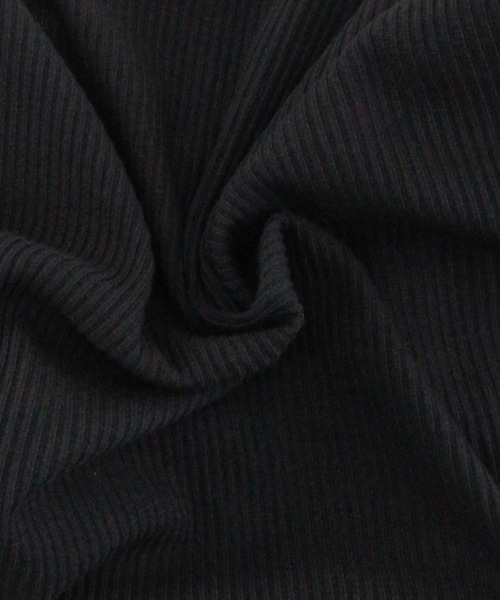 JilLA（ジルア）の「Layered Check Rib V-Neck Knit / レイヤードチェックリブVネックニット（シャツ/ブラウス・レディース・ブラック/グレー・FREE）」の6枚目の写真