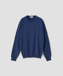 コットン クルーネックニットプルオーバー