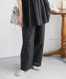 FREAK'S STORE | インド ラメドット刺繍 イージーパンツ＜セットアップ対応＞(その他パンツ)