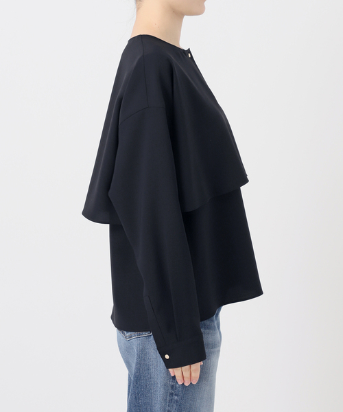 Spick & Span(スピックアンドスパン)の「《セットアップ可》ウォッシャブルヨークブラウス(シャツ/ブラウス・レディース・ホワイト系その他/ネイビー・FREE)」の19枚目の写真