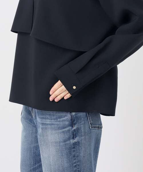 Spick & Span(スピックアンドスパン)の「《セットアップ可》ウォッシャブルヨークブラウス(シャツ/ブラウス・レディース・ホワイト系その他/ネイビー・FREE)」の21枚目の写真