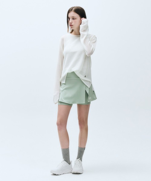 MARITHE + FRANCOIS GIRBAUD(マリテフランソワジルボー)の「MOUVEMENT W CLASSIC LOGO WRAP SKIRTS SHORTS(スカート・レディース・ブラック/ミント・SMALL/MEDIUM)」の10枚目の写真