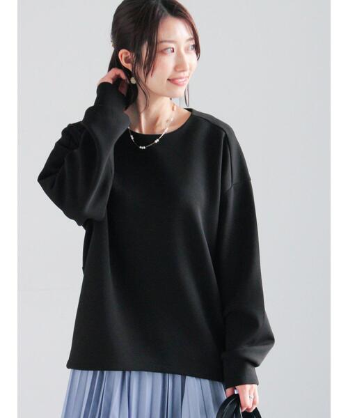 Te chichi（テチチ）の「バックジップダンボールプルオーバー（セットアップ可）（Tシャツ/カットソー・レディース・シルバーグレー/ブラック/オフホワイト・F）」の2枚目の写真