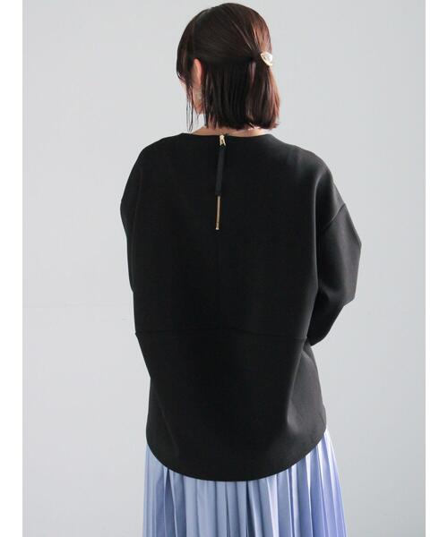 Te chichi（テチチ）の「バックジップダンボールプルオーバー（セットアップ可）（Tシャツ/カットソー・レディース・シルバーグレー/ブラック/オフホワイト・F）」の12枚目の写真