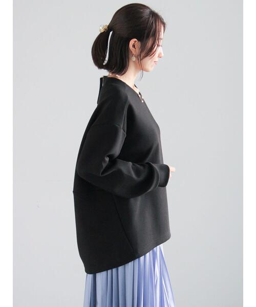 Te chichi（テチチ）の「バックジップダンボールプルオーバー（セットアップ可）（Tシャツ/カットソー・レディース・シルバーグレー/ブラック/オフホワイト・F）」の13枚目の写真