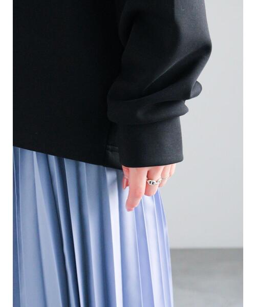 Te chichi（テチチ）の「バックジップダンボールプルオーバー（セットアップ可）（Tシャツ/カットソー・レディース・シルバーグレー/ブラック/オフホワイト・F）」の18枚目の写真