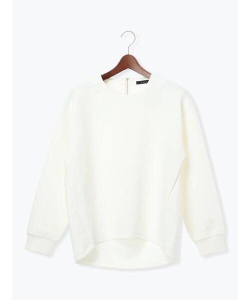 Te chichi（テチチ）の「バックジップダンボールプルオーバー（セットアップ可）（Tシャツ/カットソー・レディース・シルバーグレー/ブラック/オフホワイト・F）」の19枚目の写真