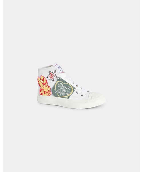 KENZO（ケンゾー）の「'KENZO Hoshi' ハイトップ スニーカー イン コットンキャンバス（スニーカー・レディース・マルチ・37/38/36）」の4枚目の写真