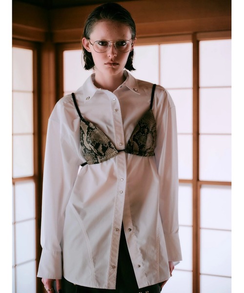 TAJEN:T】REVERSIBLE BUSTIER SET SHIRT/リバーシブルビスチェ セット