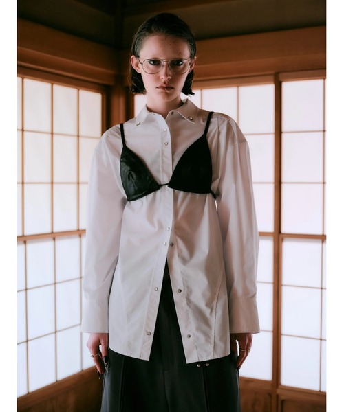 TAJEN:T】REVERSIBLE BUSTIER SET SHIRT/リバーシブルビスチェ セット