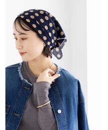 Te chichi（テチチ）の「ドット柄コットンスカーフ（ネックレス）」