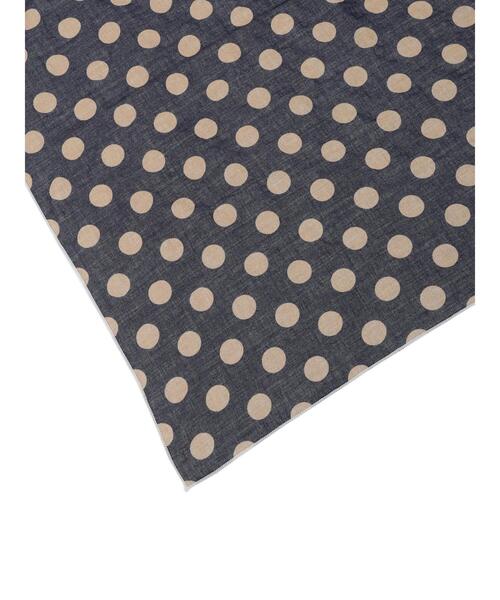 Te chichi（テチチ）の「ドット柄コットンスカーフ（ネックレス・レディース・オフホワイト/ネイビー・F）」の9枚目の写真