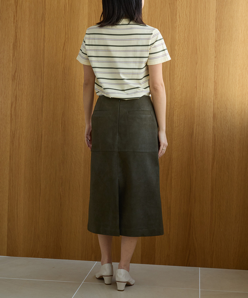 IENA LA BOUCLE（イエナラブークル）の「IENA LA BOUCLE GOATLEATHER スカート（スカート・レディース・ナチュラル/カーキ・36/38）」の8枚目の写真
