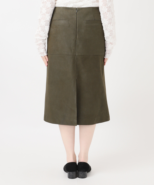 IENA LA BOUCLE（イエナラブークル）の「IENA LA BOUCLE GOATLEATHER スカート（スカート・レディース・ナチュラル/カーキ・36/38）」の12枚目の写真