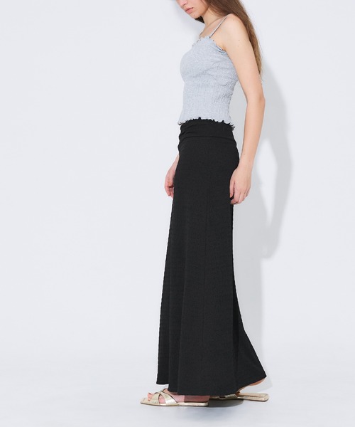 coca(coca)(コカ)の「シボシャーリングスカート(スカート・レディース・ブラウン/ブラック・S/L/M)」の10枚目の写真