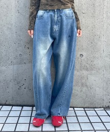 ALAND | セットアップ着用可能【UNISEX】ALAND／サイドタックデニム(デニムパンツ)