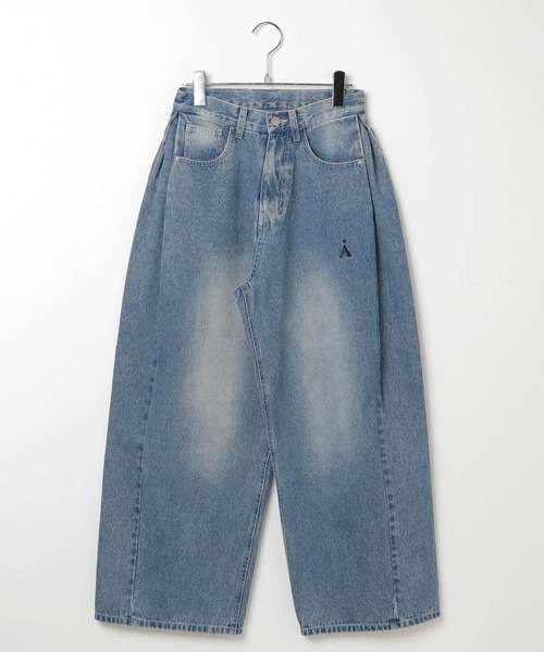 ALAND（エーランド）の「セットアップ着用可能【UNISEX】ALAND／サイドタックデニム（デニムパンツ・レディース・ブラック/ブルー・LARGE/SMALL）」の17枚目の写真