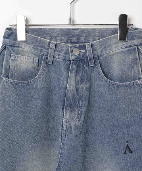 ALAND（エーランド）の「セットアップ着用可能【UNISEX】ALAND／サイドタックデニム（デニムパンツ・レディース・ブラック/ブルー・LARGE/SMALL）」の18枚目の写真