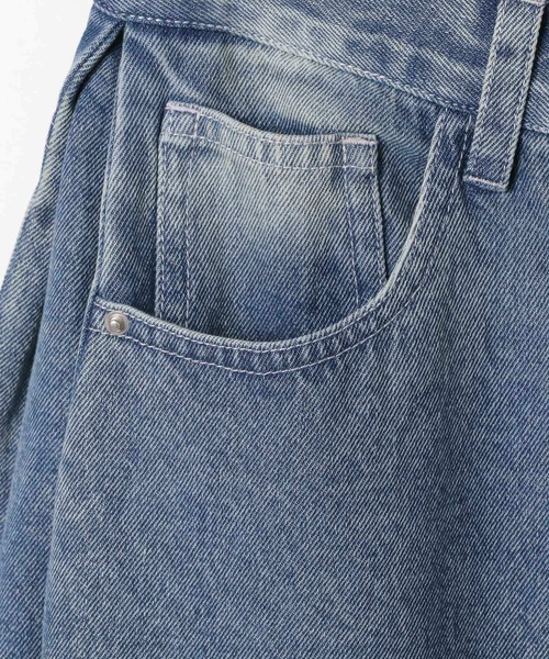 ALAND（エーランド）の「セットアップ着用可能【UNISEX】ALAND／サイドタックデニム（デニムパンツ・レディース・ブラック/ブルー・LARGE/SMALL）」の19枚目の写真