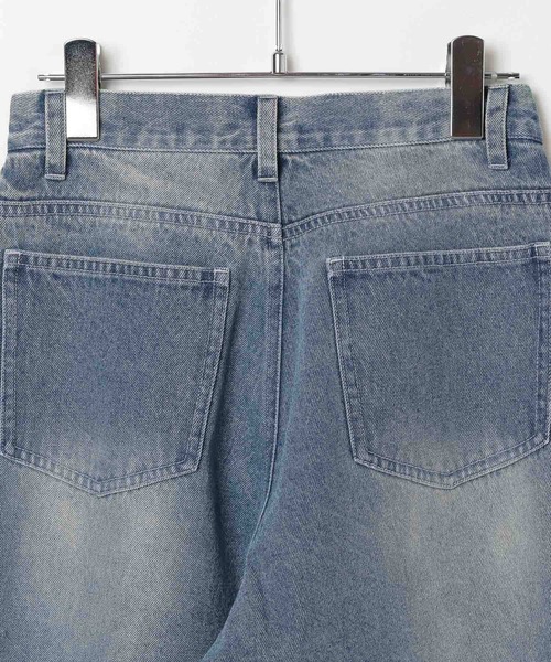 ALAND（エーランド）の「セットアップ着用可能【UNISEX】ALAND／サイドタックデニム（デニムパンツ・レディース・ブラック/ブルー・LARGE/SMALL）」の22枚目の写真