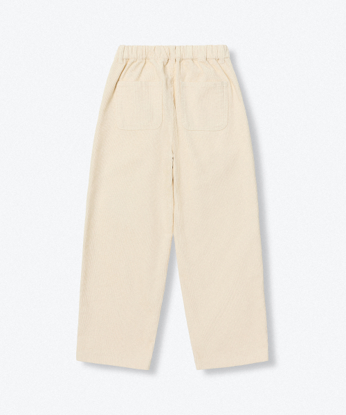 MUSINSA STANDARD KIDS（ムシンサスタンダードキッズ）の「レギュラーフィットバンディングコーデュロイパンツ[クリーム]（その他パンツ・レディース・その他・100/110/160/150/140/130/120）」の4枚目の写真