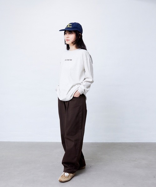 Fluffy BROTHERS（フラッフィーブラザーズ）の「タックパンツ（大人サイズ）（デニムパンツ・レディース・ブルー/ブラウン・XL/L/M）」の9枚目の写真
