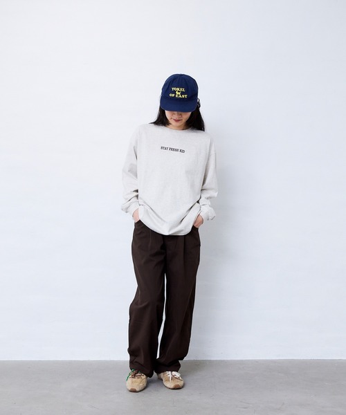 Fluffy BROTHERS（フラッフィーブラザーズ）の「タックパンツ（大人サイズ）（デニムパンツ・レディース・ブルー/ブラウン・XL/L/M）」の11枚目の写真