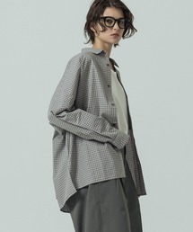 SLICK | 【SLICK/スリック】Mini Check Broad Dolman Sleeve Shirt/ミニチェック ブロード ドルマンスリーブシャツ/オーバーサイズ /レギュラーカラーシャツ(シャツ/ブラウス)
