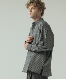 SLICK | 【SLICK/スリック】Mini Check Broad Dolman Sleeve Shirt/ミニチェック ブロード ドルマンスリーブシャツ/オーバーサイズ /レギュラーカラーシャツ(シャツ/ブラウス)