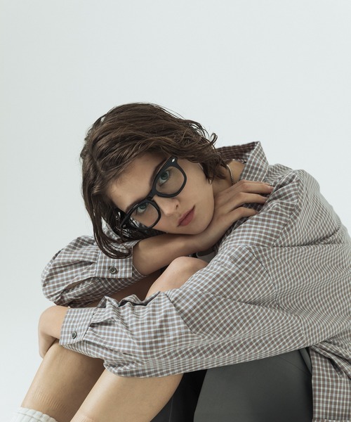 SLICK（スリック）の「【SLICK/スリック】Mini Check Broad Dolman Sleeve Shirt/ミニチェック ブロード ドルマンスリーブシャツ/オーバーサイズ /レギュラーカラーシャツ（シャツ/ブラウス・メンズ・ブルー/ブラック/ライトグレー・1/2/3）」の21枚目の写真