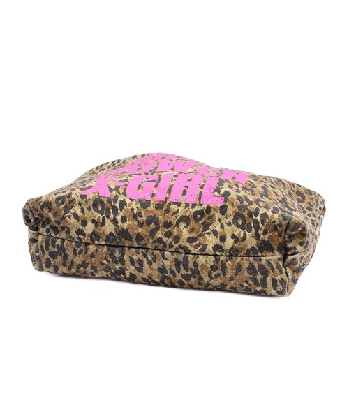 X-girl（エックスガール）の「GIRL POWER BIG TOTE BAG（トートバッグ・レディース・ブラック/ベージュ・ONE SIZE）」の7枚目の写真