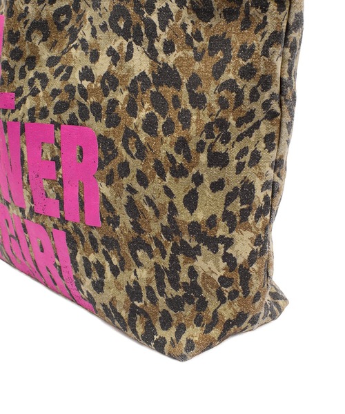 X-girl（エックスガール）の「GIRL POWER BIG TOTE BAG（トートバッグ・レディース・ブラック/ベージュ・ONE SIZE）」の9枚目の写真