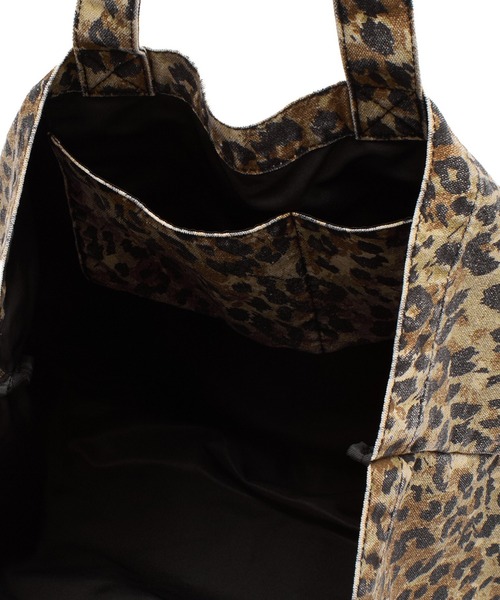 X-girl（エックスガール）の「GIRL POWER BIG TOTE BAG（トートバッグ・レディース・ブラック/ベージュ・ONE SIZE）」の11枚目の写真