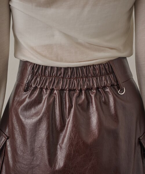 mline（エムライン）の「[mline]エナメル ミニスカート（スカート・レディース・ボルドー/ブラック・2/1）」の20枚目の写真