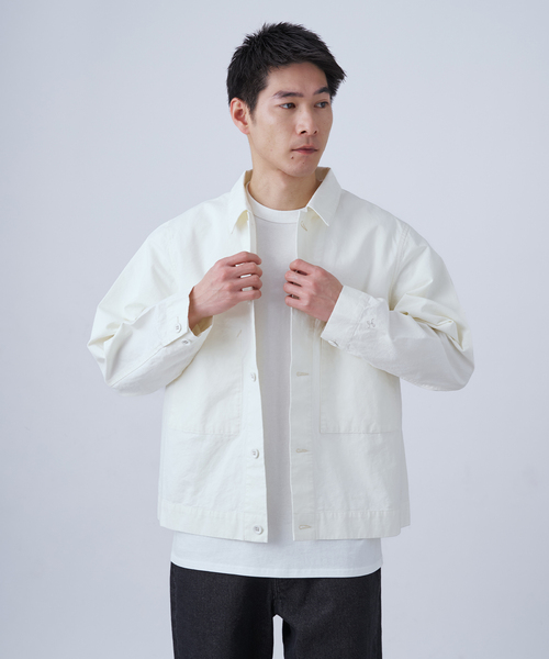 B.C STOCK（ベーセーストック）の「SCI-SCI グログランカバーオール（その他アウター・メンズ・アイボリー/ネイビー・LARGE/MEDIUM）」の14枚目の写真